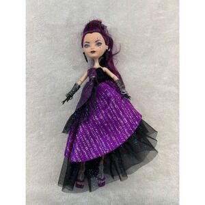 Ever After High Raven Queen Doll Kids 11in Purple Thronecoming Gown Sparkle